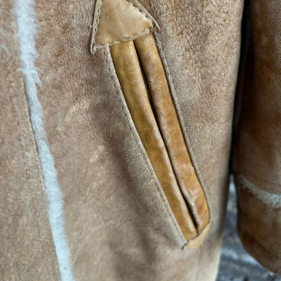 Field and Stream Gordon & Ferguson Suede Sherpa Lined Heavy Jacket Size 40 - Picture 11 of 14